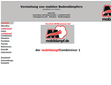 Tablet Screenshot of mobildampf.de